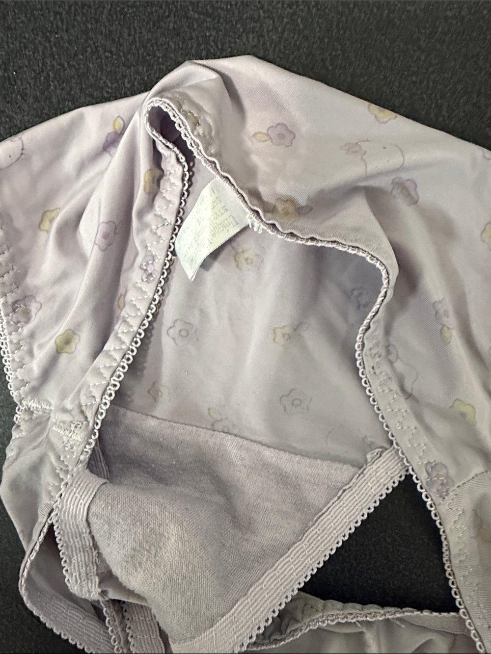 Women’s Lavender Floral Bikini Panties - Picture 3 of 3